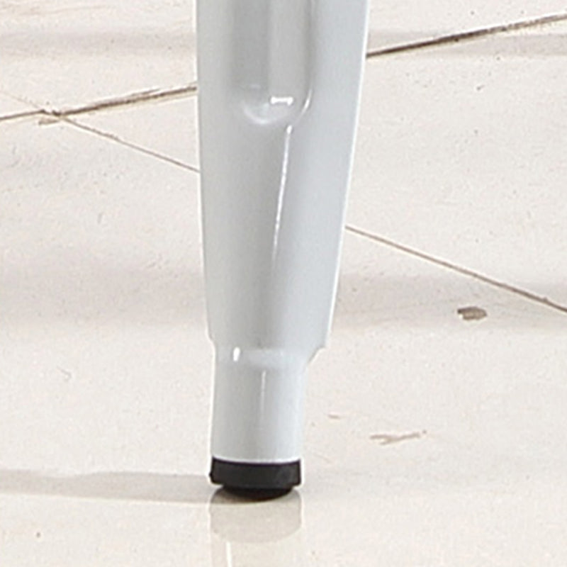 Industrial Low Back Counter Stool Metal Counter Height Stools