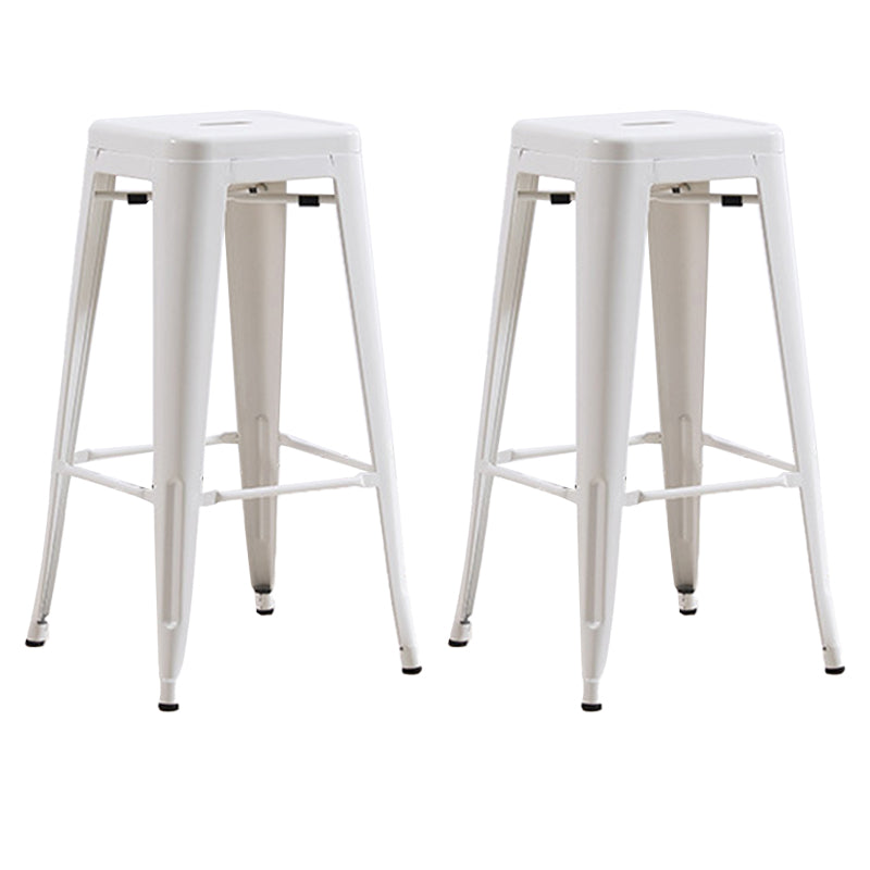 Industrial Backless Counter Stool Metal Counter Height Stools