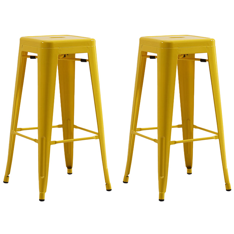 Industrial Backless Counter Stool Metal Counter Height Stools