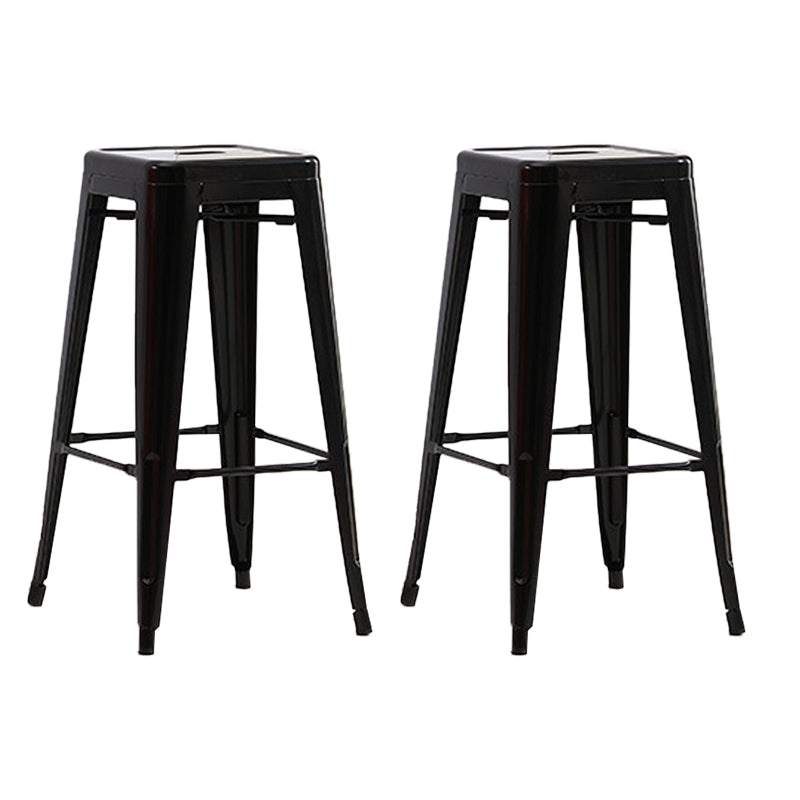 Industrial Backless Counter Stool Metal Counter Height Stools