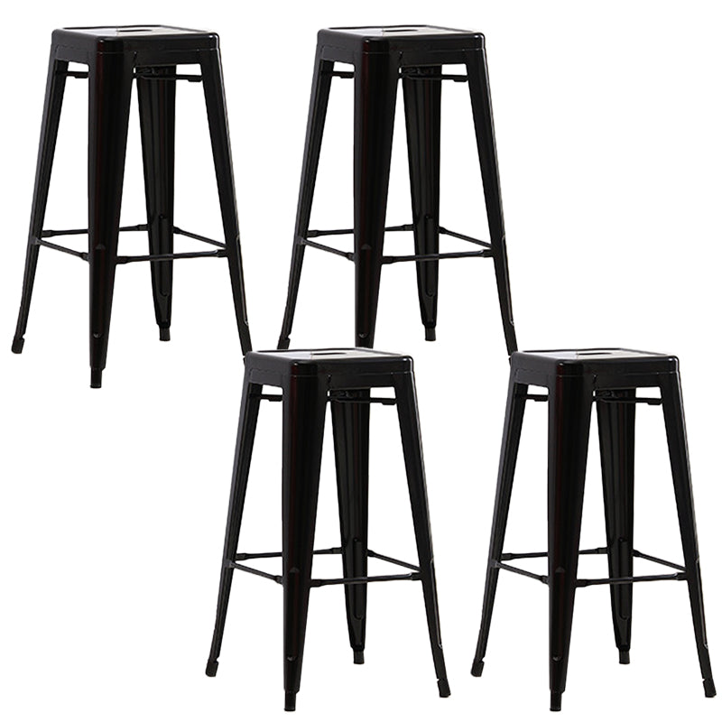 Industrial Backless Counter Stool Metal Counter Height Stools