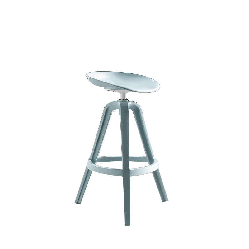Industrial Low Back Counter Stool Metal Counter Height Stools with Swivel