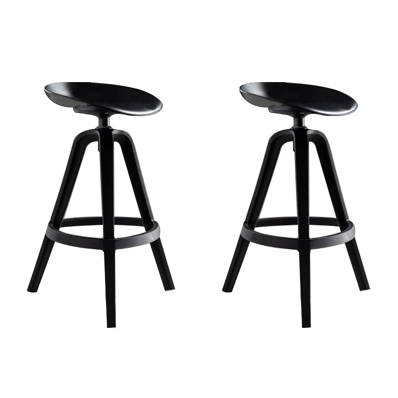 Industrial Low Back Counter Stool Metal Counter Height Stools with Swivel
