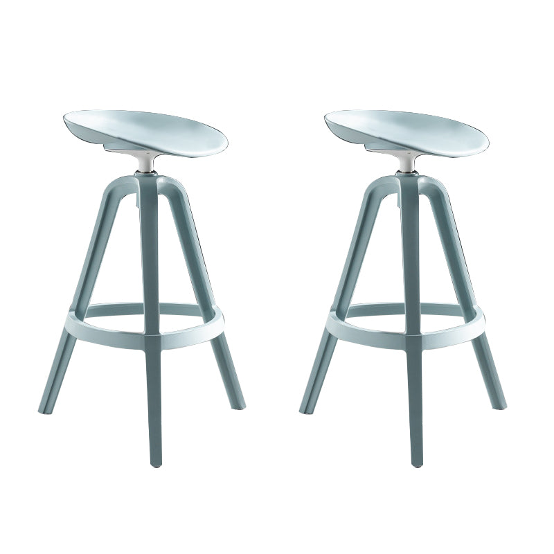 Industrial Low Back Counter Stool Metal Counter Height Stools with Swivel