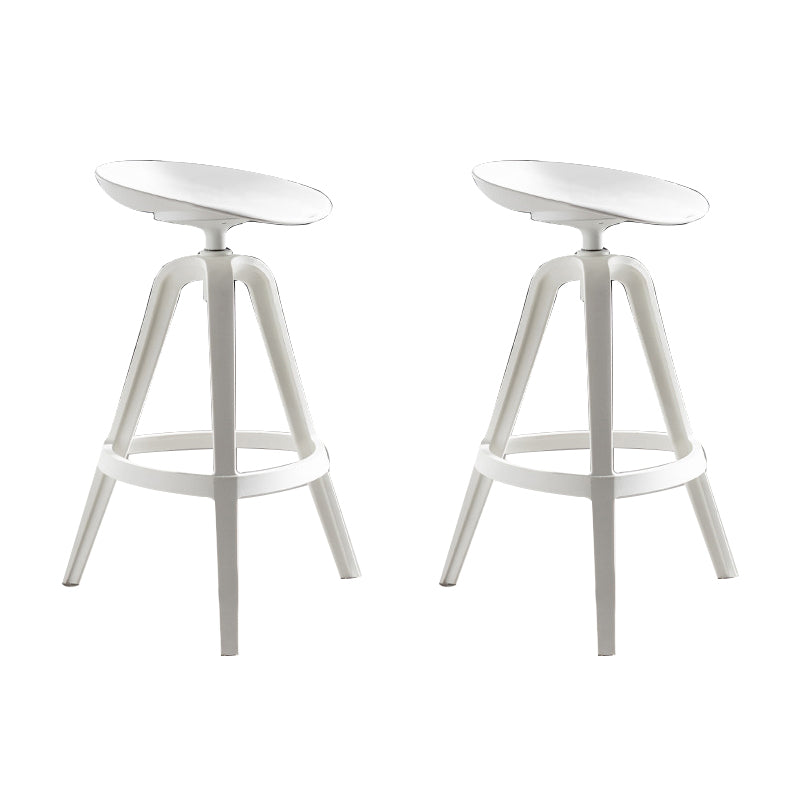 Industrial Low Back Counter Stool Metal Counter Height Stools with Swivel