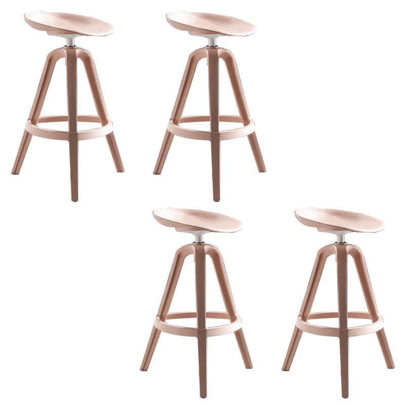 Industrial Low Back Counter Stool Metal Counter Height Stools with Swivel
