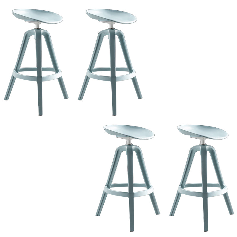 Industrial Low Back Counter Stool Metal Counter Height Stools with Swivel