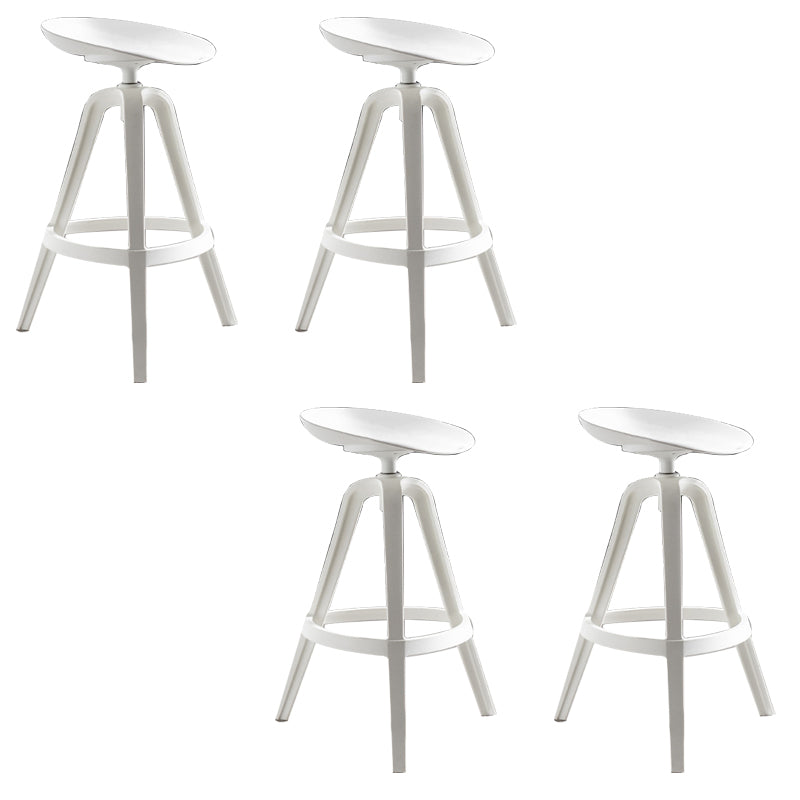 Industrial Low Back Counter Stool Metal Counter Height Stools with Swivel