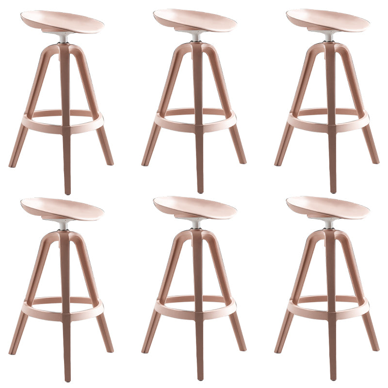 Industrial Low Back Counter Stool Metal Counter Height Stools with Swivel