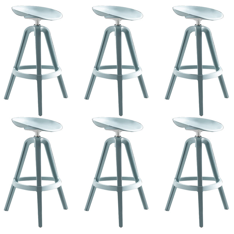 Industrial Low Back Counter Stool Metal Counter Height Stools with Swivel