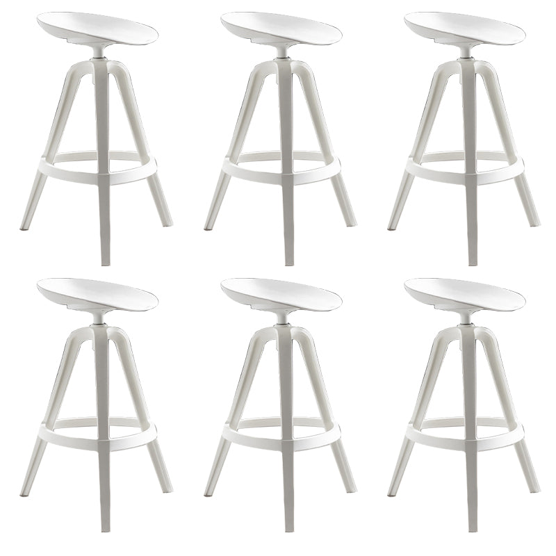 Industrial Low Back Counter Stool Metal Counter Height Stools with Swivel