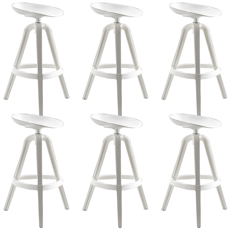 Industrial Low Back Counter Stool Metal Counter Height Stools with Swivel