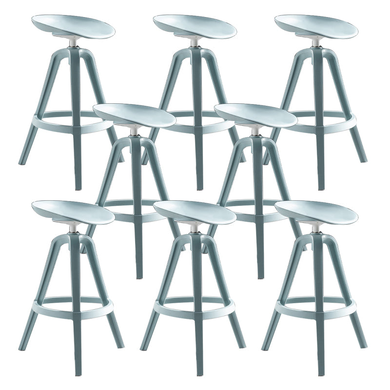 Industrial Low Back Counter Stool Metal Counter Height Stools with Swivel