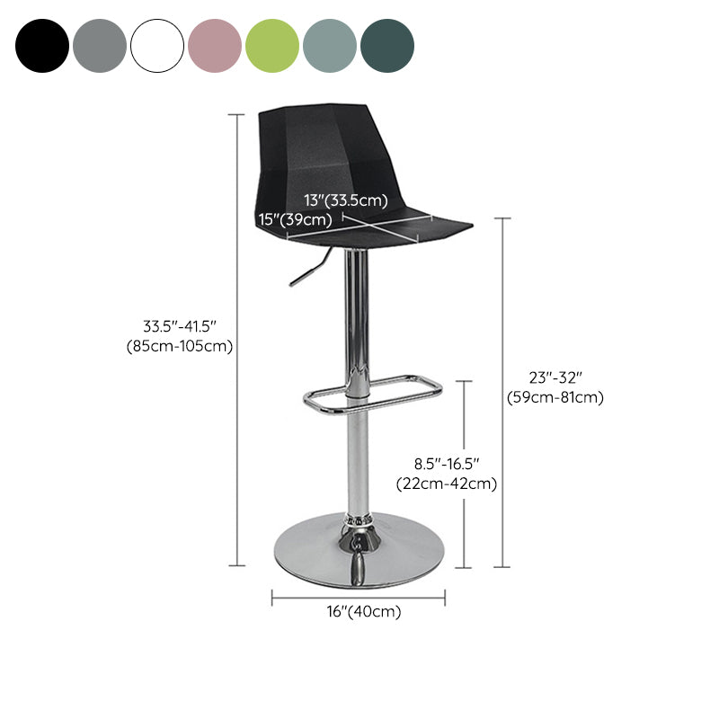 Industrial Adjustable Height Bar Stool Metal Bar Stool for Kitchen