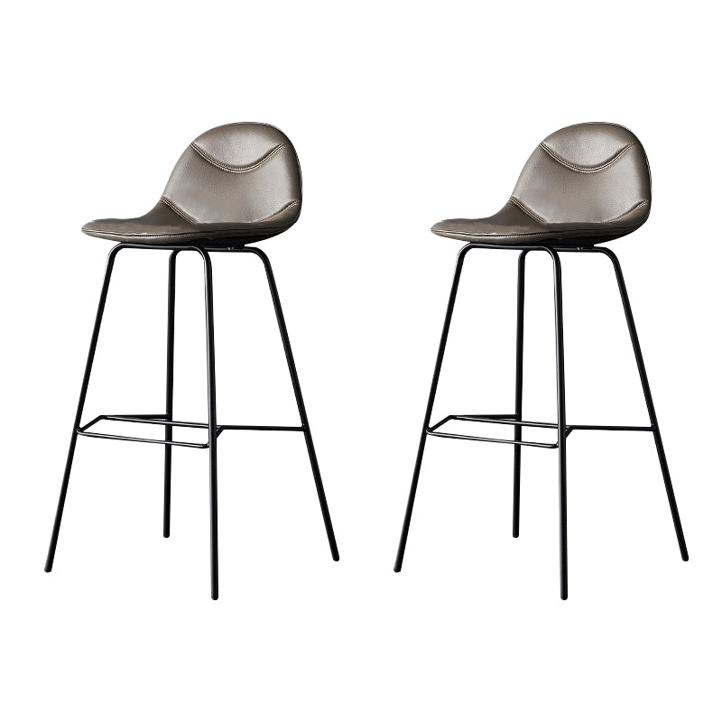 Modern Style Bar-stool Bucket Seat Counter Bar Stool with Metal Legs for Home