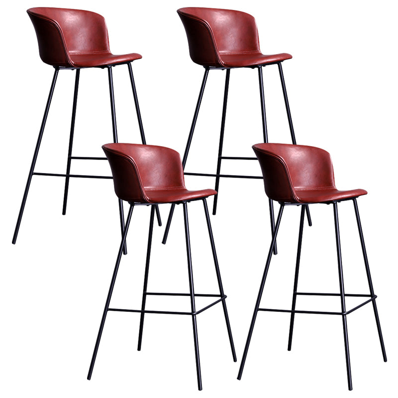 Modern Bar-stool Bucket Seat Counter Bar Stool with Metal Legs for Home Use
