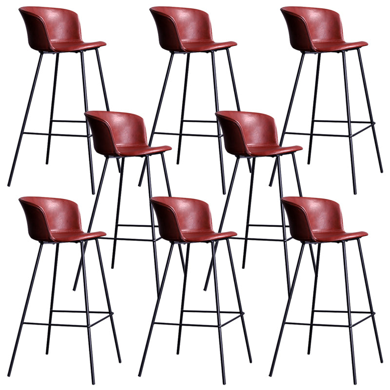 Modern Bar-stool Bucket Seat Counter Bar Stool with Metal Legs for Home Use