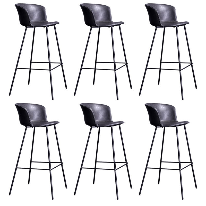 Modern Bar-stool Bucket Seat Counter Bar Stool with Metal Legs for Home Use