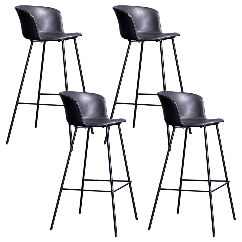Modern Bar-stool Bucket Seat Counter Bar Stool with Metal Legs for Home Use