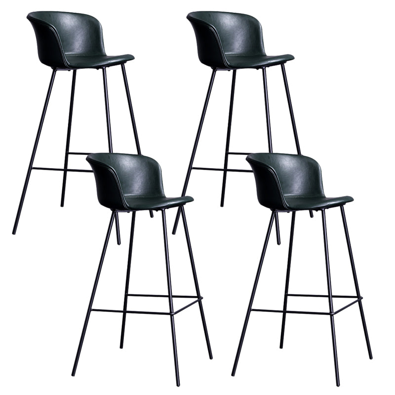 Modern Bar-stool Bucket Seat Counter Bar Stool with Metal Legs for Home Use