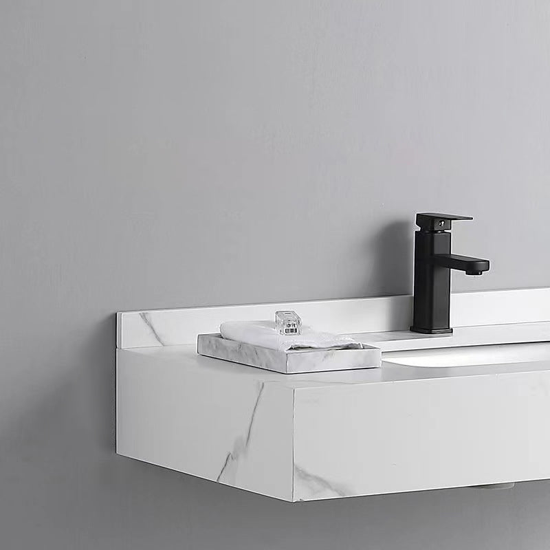Stone Bathroom Vanity Modern Space Saver Vanity for Bathroom