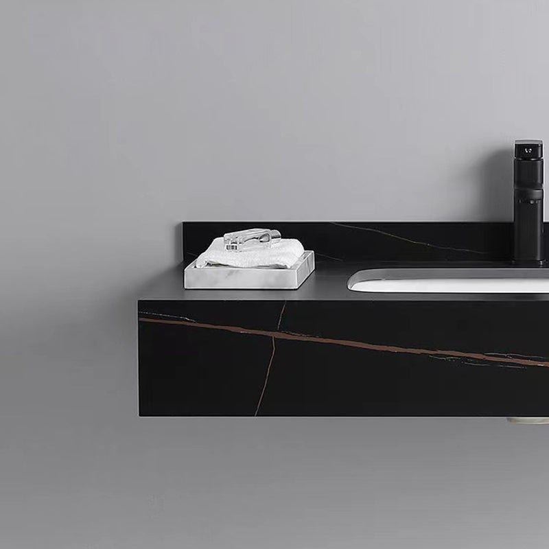 Stone Bathroom Vanity Modern Space Saver Vanity for Bathroom