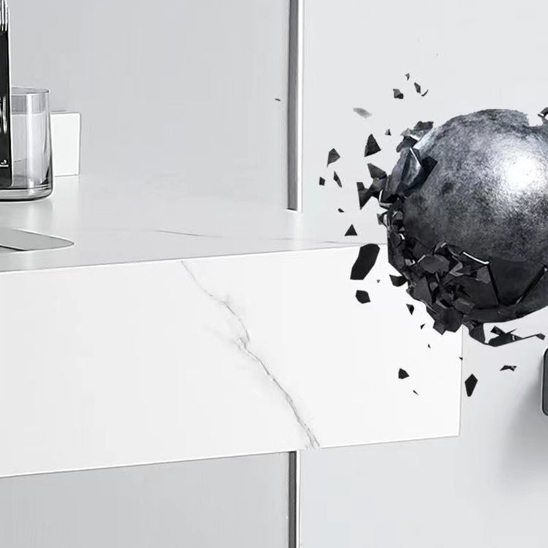 Stone Bathroom Vanity Modern Space Saver Vanity for Bathroom