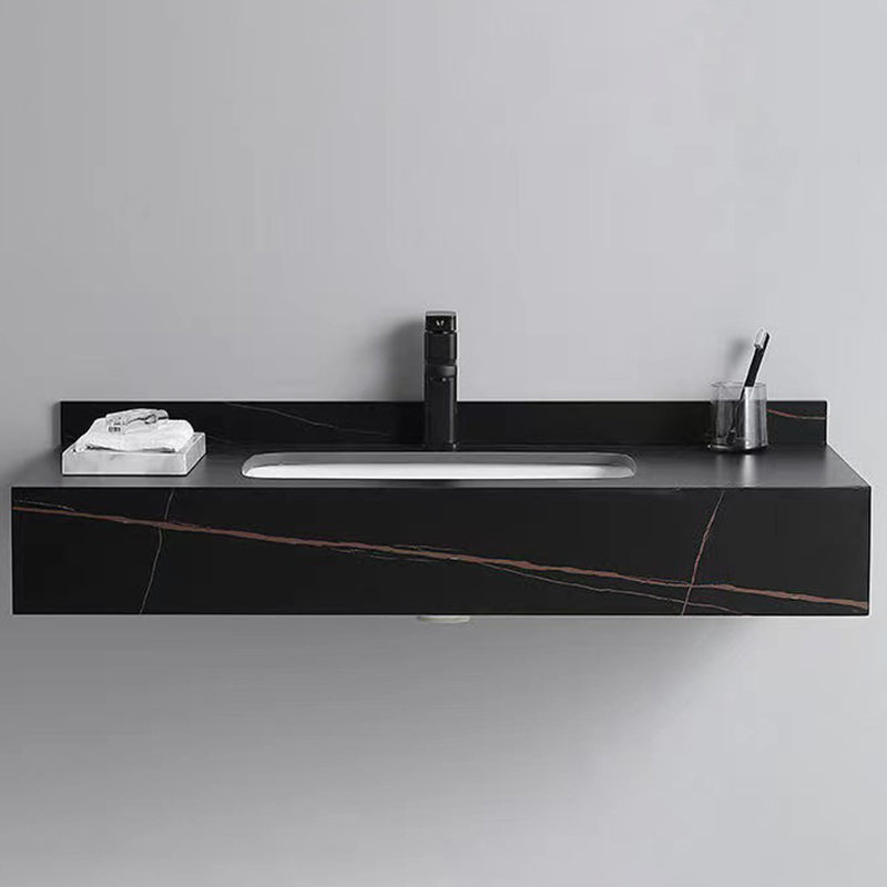Stone Bathroom Vanity Modern Space Saver Vanity for Bathroom