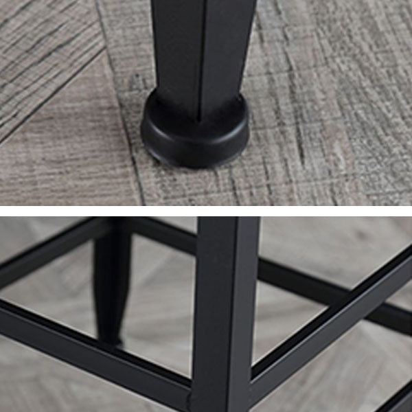 1/2/3 Pieces Industrial Solid Wood Bar Table Set Round Counter Set for Home