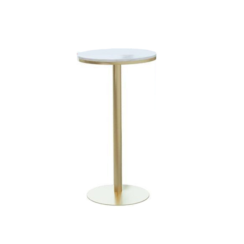 Glam Style Bar Table Set 1/2/3 Pieces Bar Table with Metal Stools