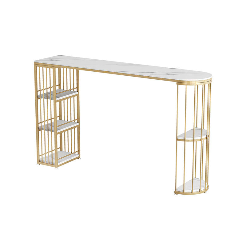 Industrial Style Bar Table Set 1/3 Pieces Stone Fixed Counter Table Set