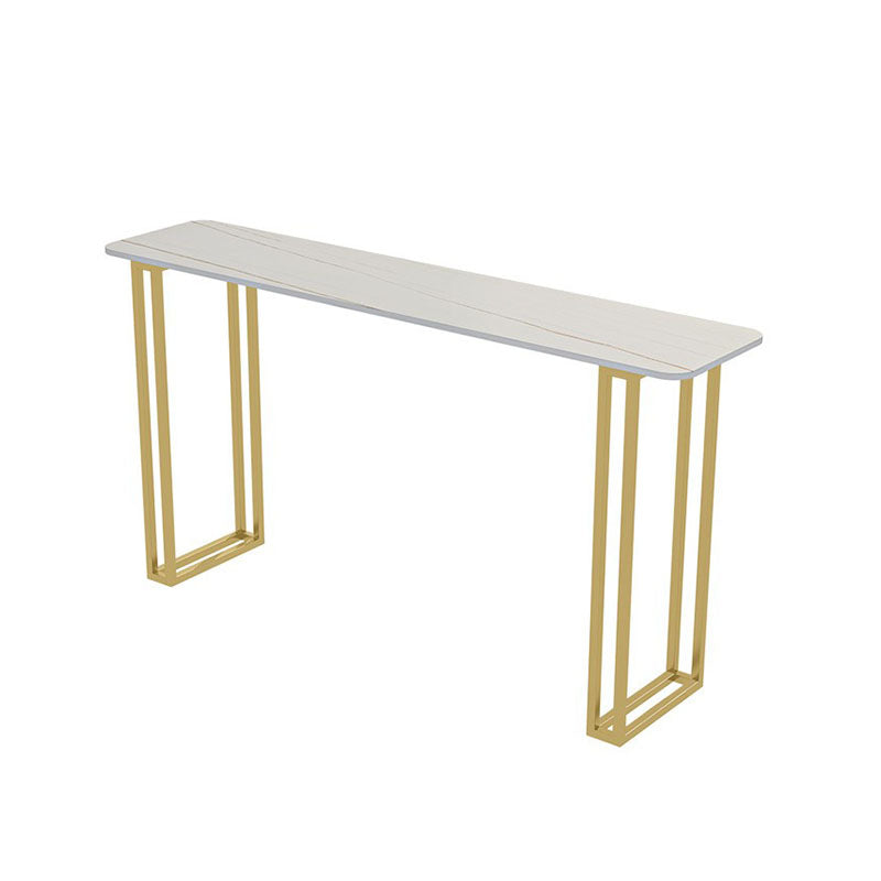 Glam Style Bar Table Set 1/4/7 Pieces Stone Rectangle Counter Table Set for Dining Room