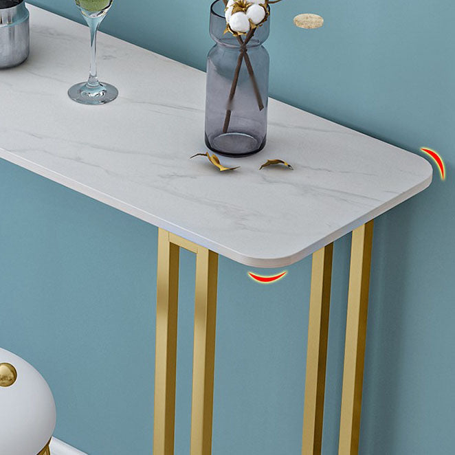 Glam Style Bar Table Set 1/4/7 Pieces Stone Rectangle Counter Table Set for Dining Room