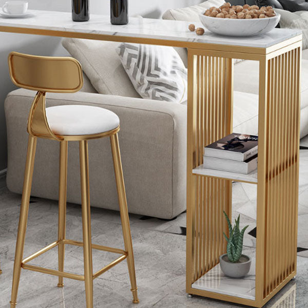 Rectangular Bar Table and Stools Glam 1/2/3 Pieces Counter Height Pub Set