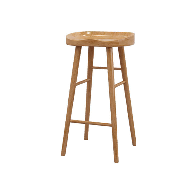 Modern Bar Table Set 1/6/11 Pieces Solid Wood Counter Table with Backless Stools