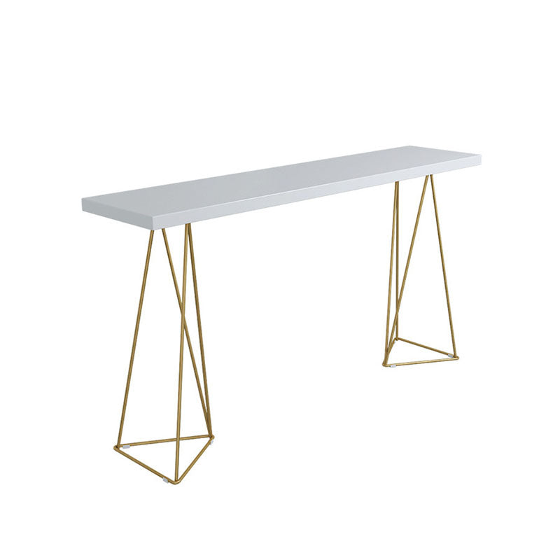 Solid Wood Bar Stool and Table Rectangular 1/3 Pieces Pub Table Set