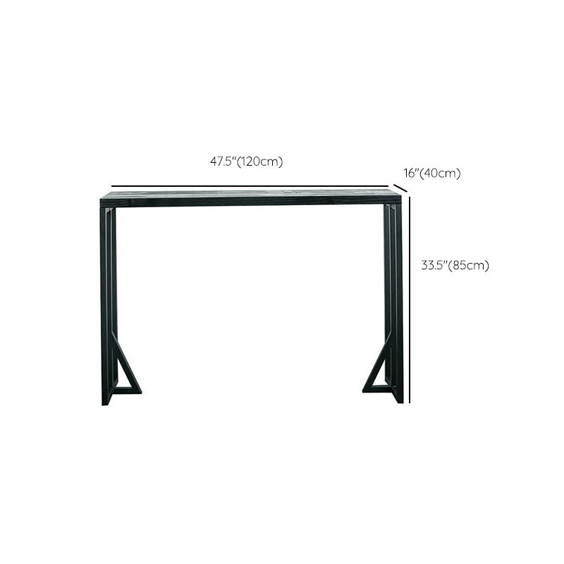 Industrial Table and Stool 1/4 Pieces Solid Wood Pub Table Set