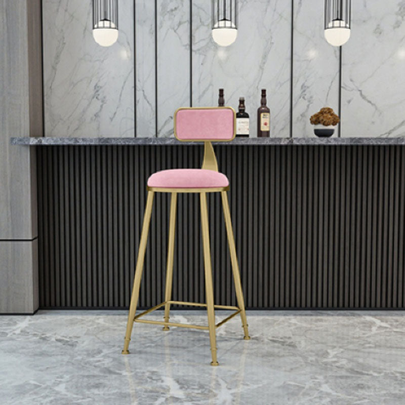 Glam Style Fixed Bar Table 1/4 Pieces Solid Wood Rectangle Counter Set for Indoor