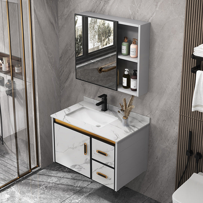 Glam Bathroom Vanity Set Single-Sink Bathroom Vanity for Bathroom