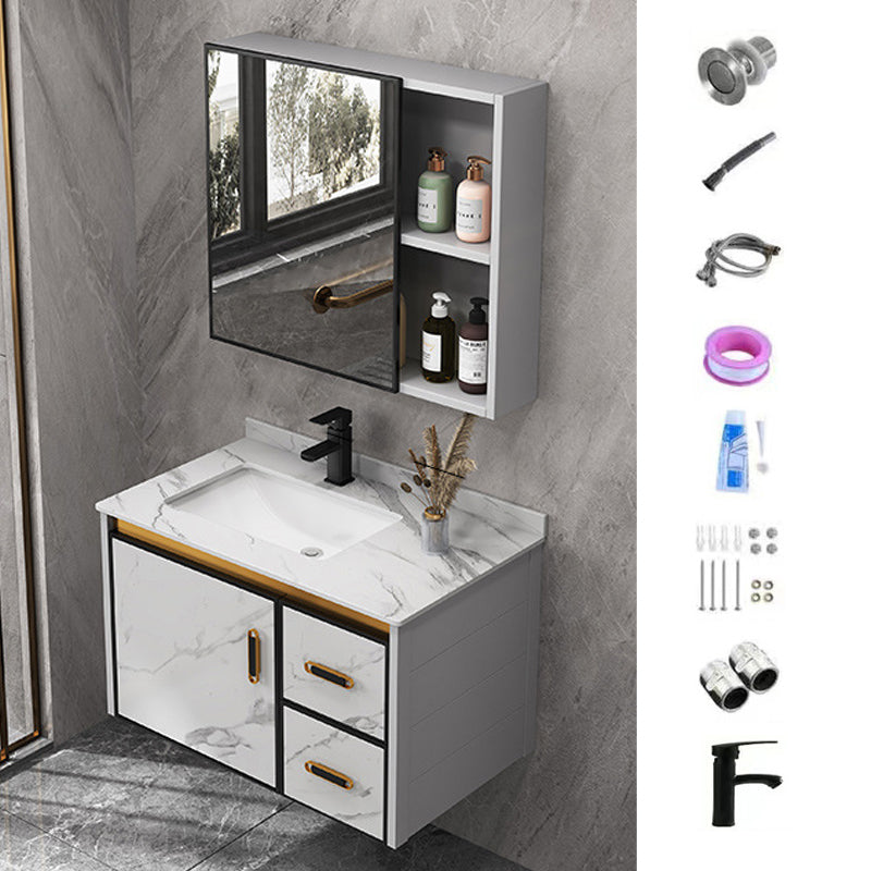 Glam Bathroom Vanity Set Single-Sink Bathroom Vanity for Bathroom