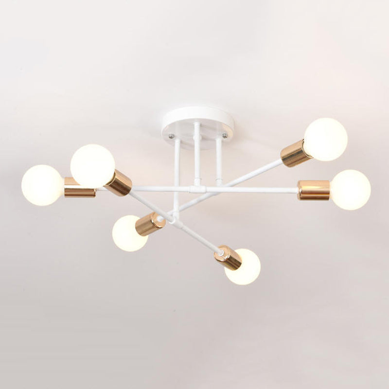 Modern Flush Mount Ceiling Light 6 Light Fixture Flush Mount Lamp for Dining Room