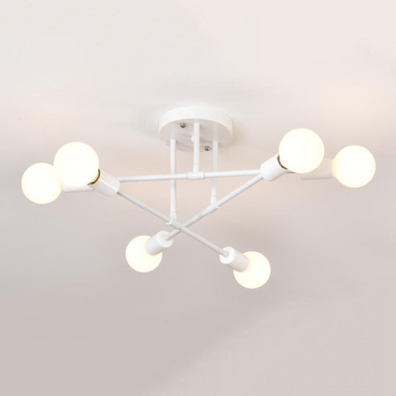 Modern Flush Mount Ceiling Light 6 Light Fixture Flush Mount Lamp for Dining Room
