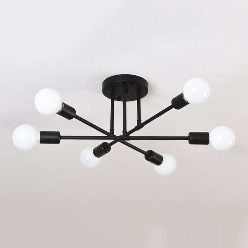 Modern Flush Mount Ceiling Light 6 Light Fixture Flush Mount Lamp for Dining Room