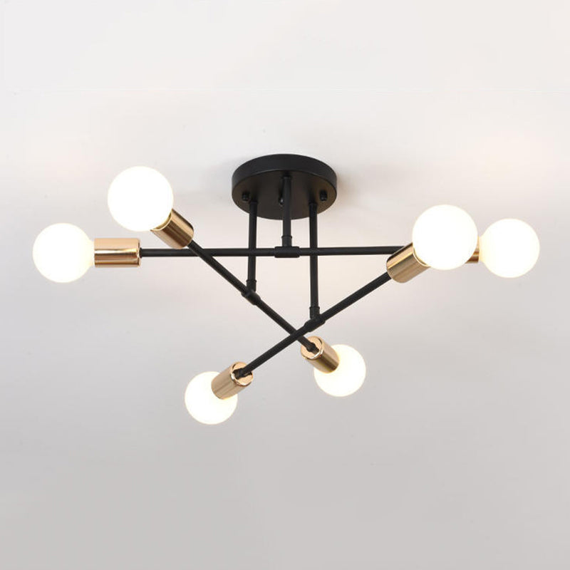 Modern Flush Mount Ceiling Light 6 Light Fixture Flush Mount Lamp for Dining Room