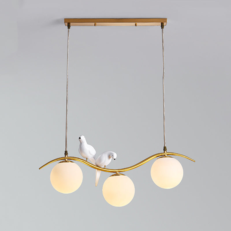 Contemporary Kitchen Island Lighting Golden Ceiling Light for Foyer