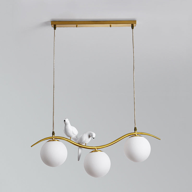 Contemporary Kitchen Island Lighting Golden Ceiling Light for Foyer