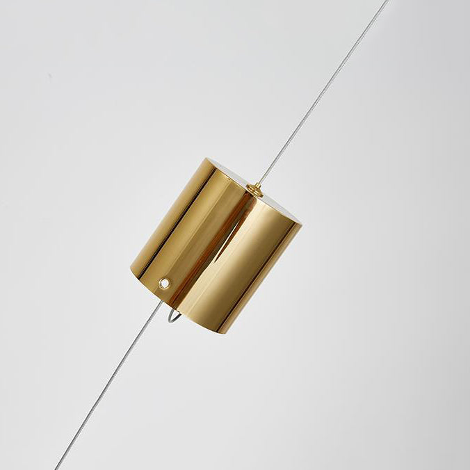 2-Light Golden Ceiling Light Contemporary Kitchen Island Lighting for Foyer