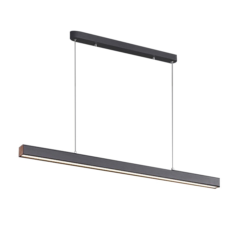 Modern Hanging Ceiling Light 1 Light Pendant Lighting Fixtures in Black Finish