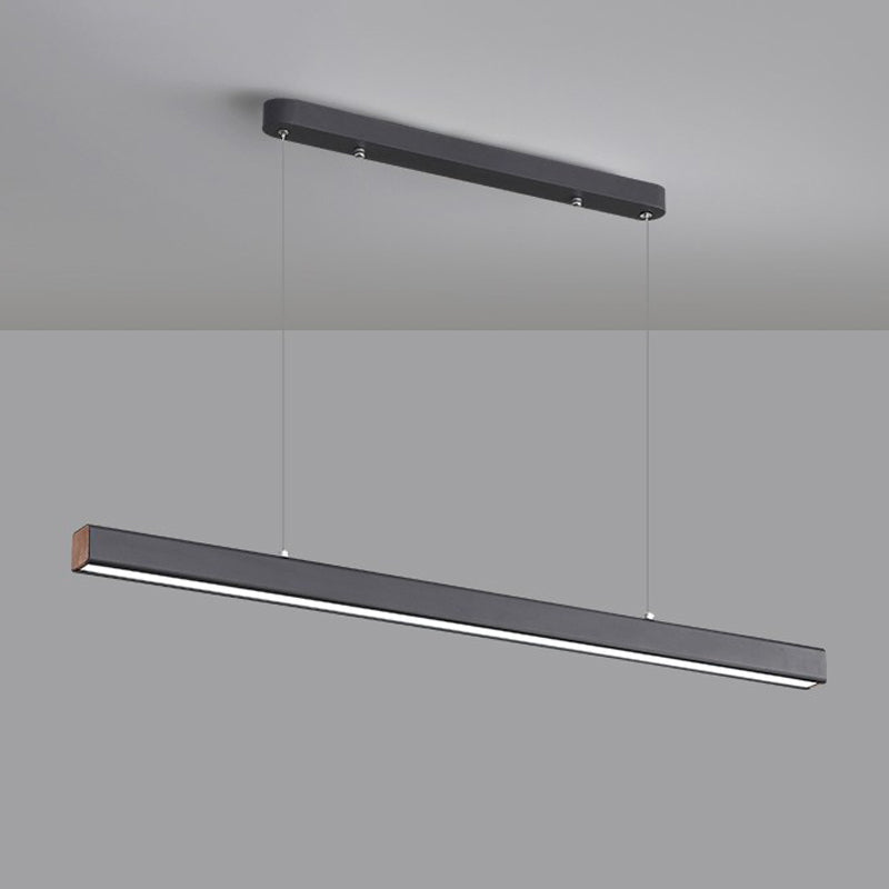 Modern Hanging Ceiling Light 1 Light Pendant Lighting Fixtures in Black Finish