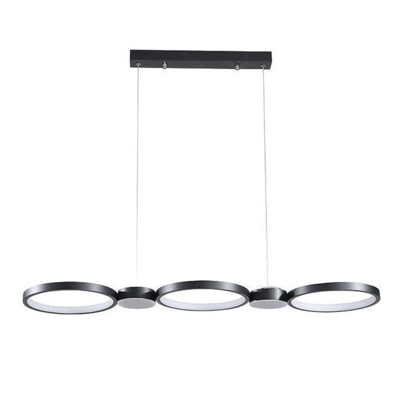 Multiple-Light Geometric Island Pendant Modern Metal Island Pendant Lights